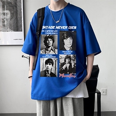华夫格t恤男短袖男大码五分袖HT73451-P22，男装T恤，电商A040