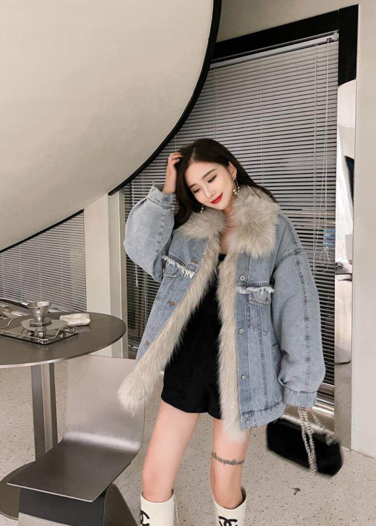 2022狐狸毛牛仔派克服，其它，贻思茗