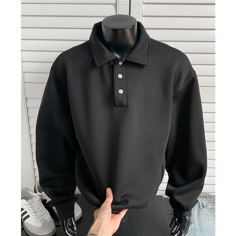 主推POLO衫卫衣秋季翻领卫衣cleanfit长袖T恤衫男装外套D464特P38，男装Polo衫，电商A335-1（原A458）