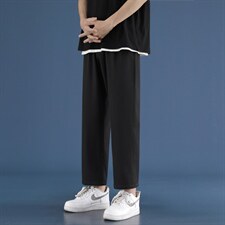 2023夏季薄款冰丝休闲裤宽松潮流直筒九分裤男1216-特批20,男装休闲裤,星座718-1