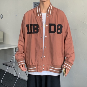 美式复古棒球服男潮牌宽松飞行员夹克春秋港风痞帅男装 W1427-P48图片