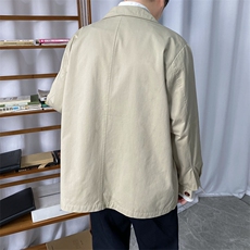 立秋新款现货纯棉休闲西装外套春秋薄款翻领上衣A351-X01-P90，男装西服套装，电商A351