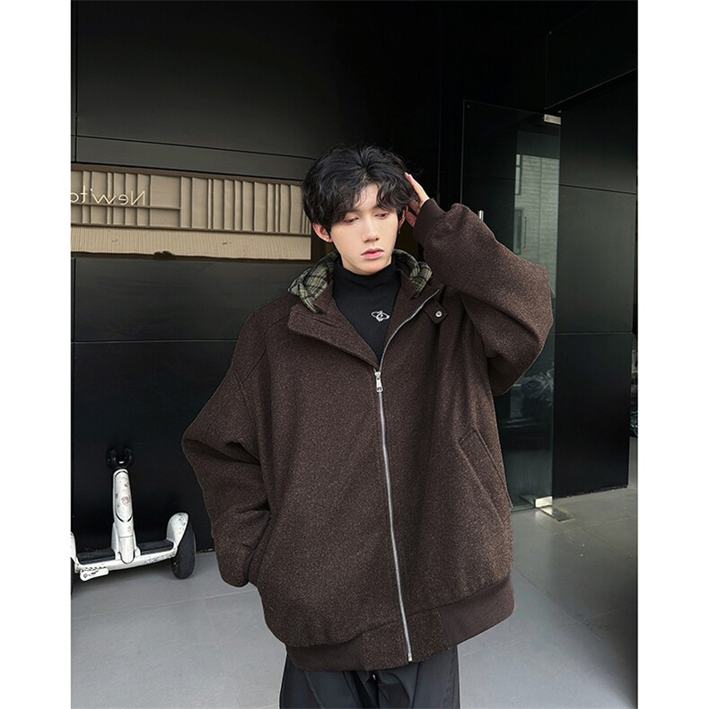 夹棉可拆卸夹克外套男士韩版潮流加厚2024冬季ins棉服W6267-P93,男装夹克,星座412-2