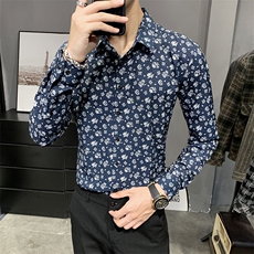 312A-5-136-P55店主英伦韩版潮流衬衫休闲修身上衣，男装衬衫，星座312A-5