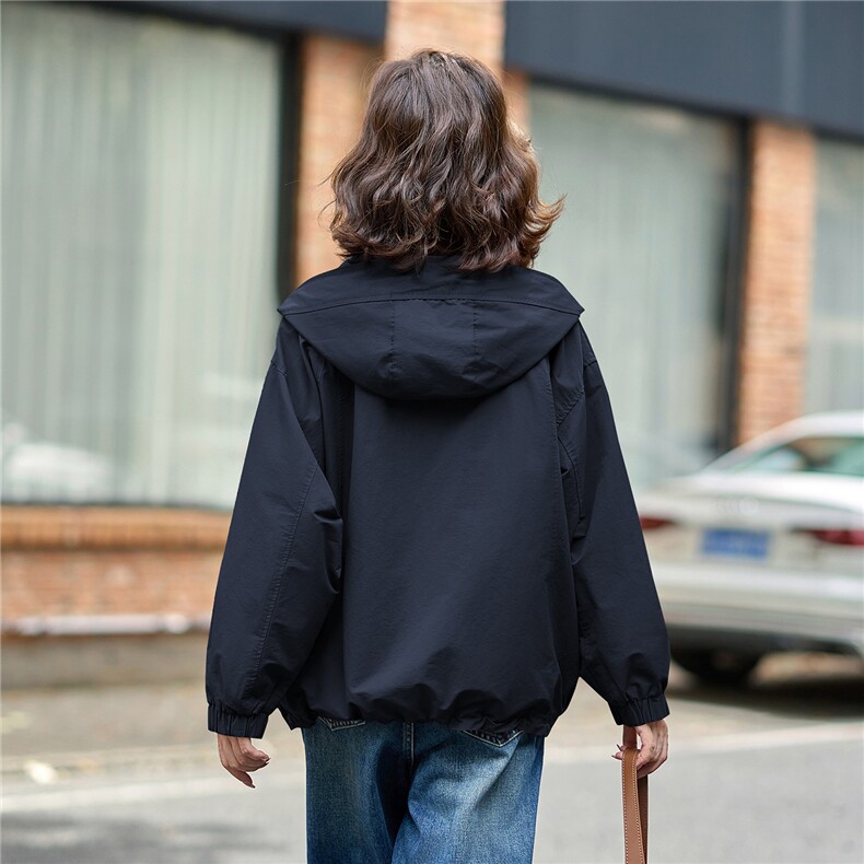 2025秋季韩版高级感抽绳设计轻奢减龄百搭短款女式外套,女装短外套,难舍钰依