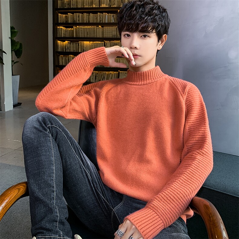 Tim-MY718毛衣男半高领2021秋冬季新款针织衫港风潮牌线衣,男装针织衫/毛衣,电商D310（原电商305）