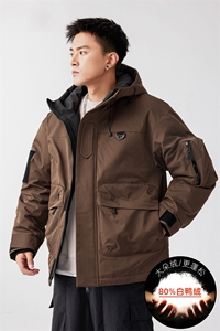 新标80重磅冬季工装羽绒服保暖潮外套冲锋衣 A436-973-特P198图片