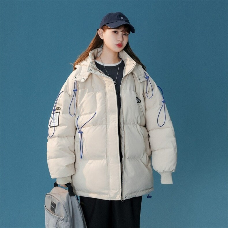 网络图现货潮牌港风宽松休闲面包服连帽棉衣J548-P65,男装棉衣,星座715-7