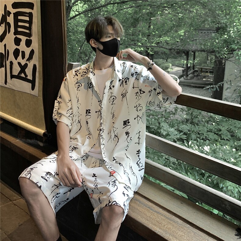 毛笔字套装TZ77836特P50衬衫DCS77837特P30DK77838特P20套装控98,男装衬衫,星座226-1