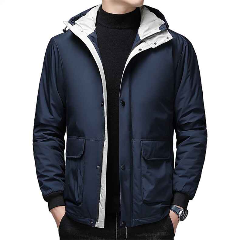 冬季中年纯色连帽棉衣男冬装中年男棉服爸爸外套DFLDM10001-P165,男装棉衣,电商B212（原钱塘6029）