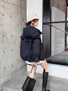 菱形格压薄亮片外套,其它,微迪菲