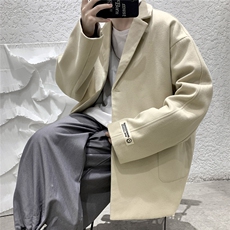 2025秋装新款时尚毛呢男士西服呢料小西装外套JK858-P85控108元，男装西服套装，电商A006