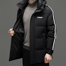 连帽羽绒服男冬季2023新款中年男士连帽休闲爸爸装保暖厚款外套，男装羽绒服，电商B212（原钱塘6029）