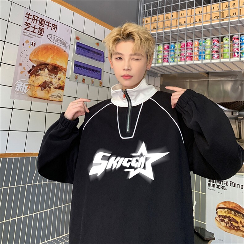 特P48控8835棉65聚酯纤维POLO衫休闲宽松卫衣LP2454，男装Polo衫，电商B370