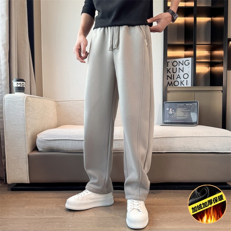 抖音K6265常规P55控88加绒P65控98店主小伙轻熟加绒弯刀卫裤,男装休闲裤,电商B340