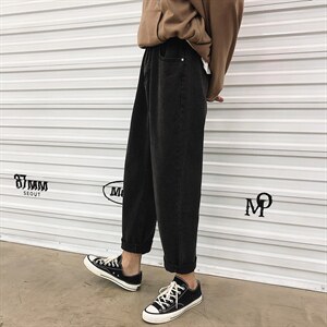 新款主推差价大！2023新款纯色百搭休闲牛仔裤中性老爹裤901-p35，男装牛仔裤，星座1008-2