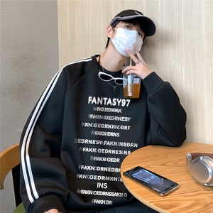 港风23新款秋季时尚百搭宽松字母印花潮流卫衣B6903P45控68图片