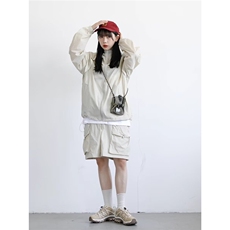 日系户外连帽防晒衣女夏季新款透气防紫外线轻薄反光条防晒服外套，男装防晒衣，星座1210-1