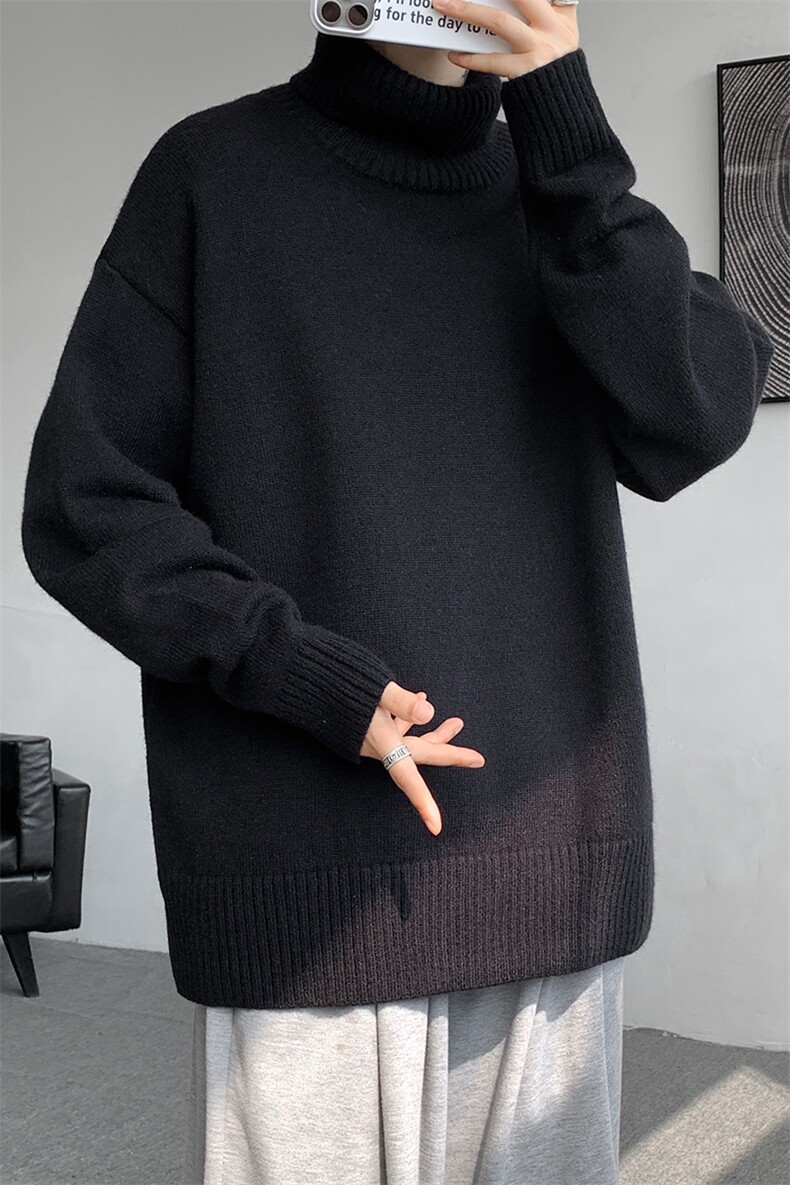 8XL-M神款搭配！！！特大码高领毛衣男打底衫百搭内搭MY1214P45,男装T恤,电商D206-1