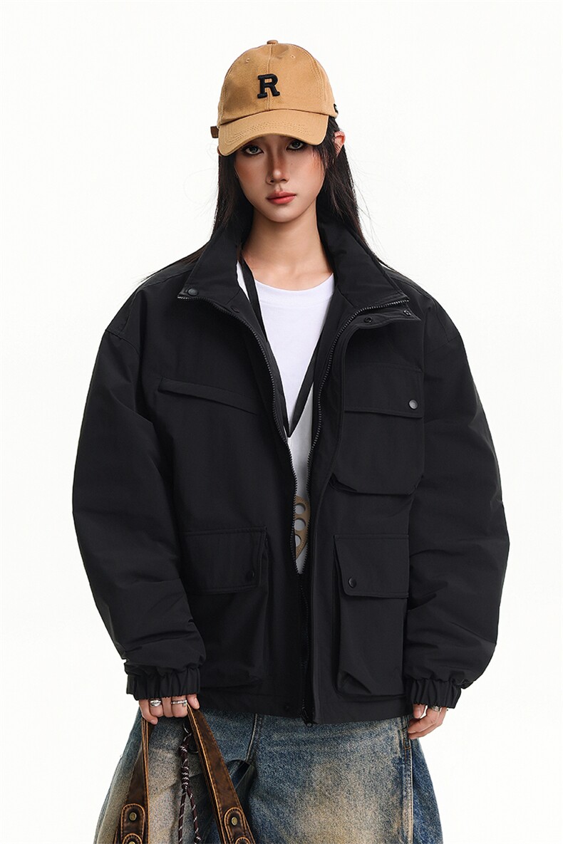 美式新款秋冬多口袋户外机能休闲棉衣外套A436-W990-P95138,男装棉衣,电商A436