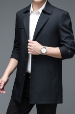 男士风衣春季2023年新款中年爸爸装男外套休闲上衣服，男装风衣，电商B212（原钱塘6029）