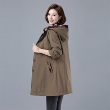 2024冬棉衣中长款加厚加棉保暖棉服3502款连帽舒适百搭，女装棉衣/棉服，秋牧寒烟