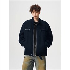 26春装高品质老钱风立领夹克外套男女美式潮牌拉链工装风宽松上衣,男装夹克,电商A486, 26春装高品质老钱风立领夹克外套男女美式潮牌拉链工装风宽松上衣,男装夹克,电商A486,