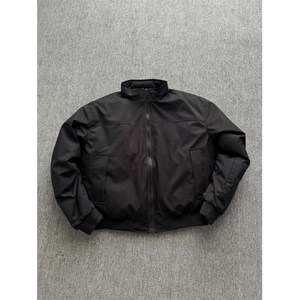 M9600-P75灰色飞行教练夹克棉服男款冬季立领美式短款棉衣外套图片
