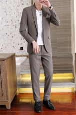 西服套装男西装男士商务休闲职业装修身新郎伴郎结婚三件套礼服潮，男装西服，星座505-2（原电商A260-1)