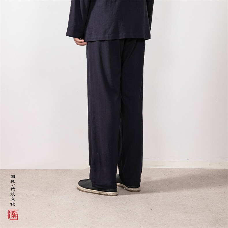 秋冬新款风男装棉麻男士休闲裤KZ01P70,男装休闲裤,钱塘802