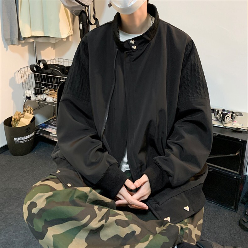 抖音直播！垫肩阿尔法飞行员夹克男 XH35-70图片