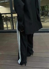 2022韩版宽松显瘦休闲运动风休闲裤，女装休闲裤，L·H·X