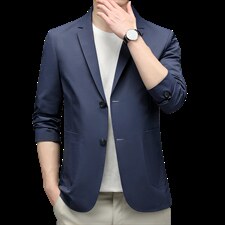 休闲西装男式便西2023春秋季薄款中年爸爸装单西上衣男士西服外套，男装西服，电商B212（原钱塘6029）