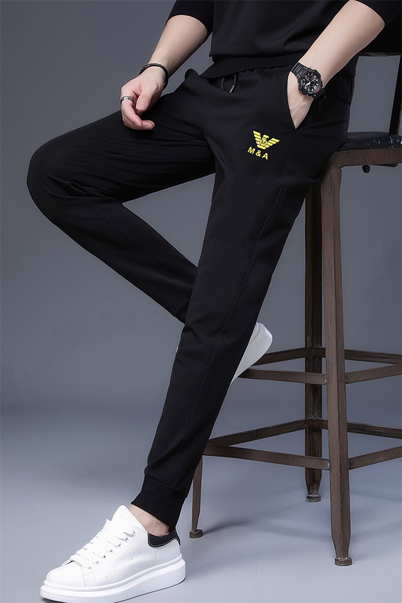 S9373钱塘2020-2中青年男士秋季薄款帅气潮流长款卫裤主推款P72,男装休闲裤,钱塘207-2