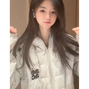 刺绣内胆外套男女棉服情侣连帽冬季宽松短款棉衣羽绒服 MFY170图片