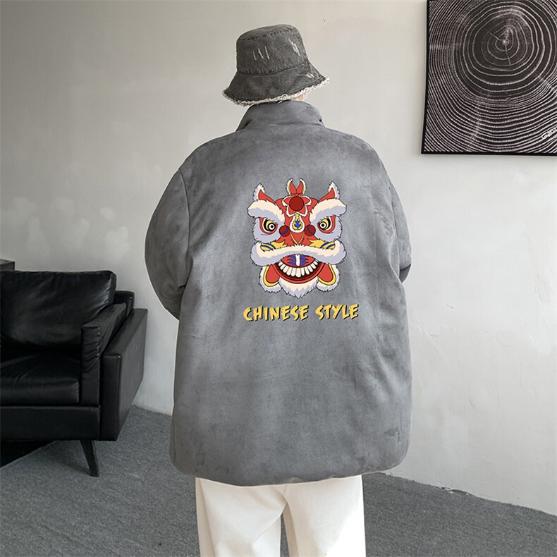 麂皮绒棉衣男大码立领棉袄子男羽绒棉服JM87185-P110,男装棉衣,电商A040
