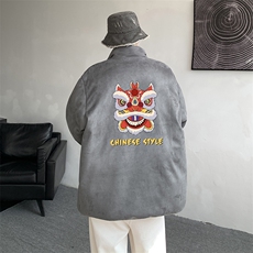 麂皮绒棉衣男大码立领棉袄子男羽绒棉服JM87185-P110，男装棉衣，电商A040
