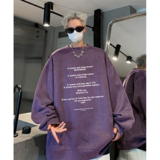 抖音得物供货提供视频秋冬重磅美式麂皮绒圆领卫衣JY561，男装卫衣，电商A486