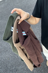 320G厚实灯芯绒衬衫男秋冬款休闲宽松复古长袖衬衣CS027-P35图片