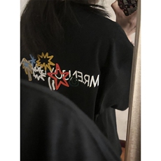 椰树星星牙刷绣M标夏季短袖t恤男女宽松潮半袖T8012，男装T恤，星座1116A（原606A-3）