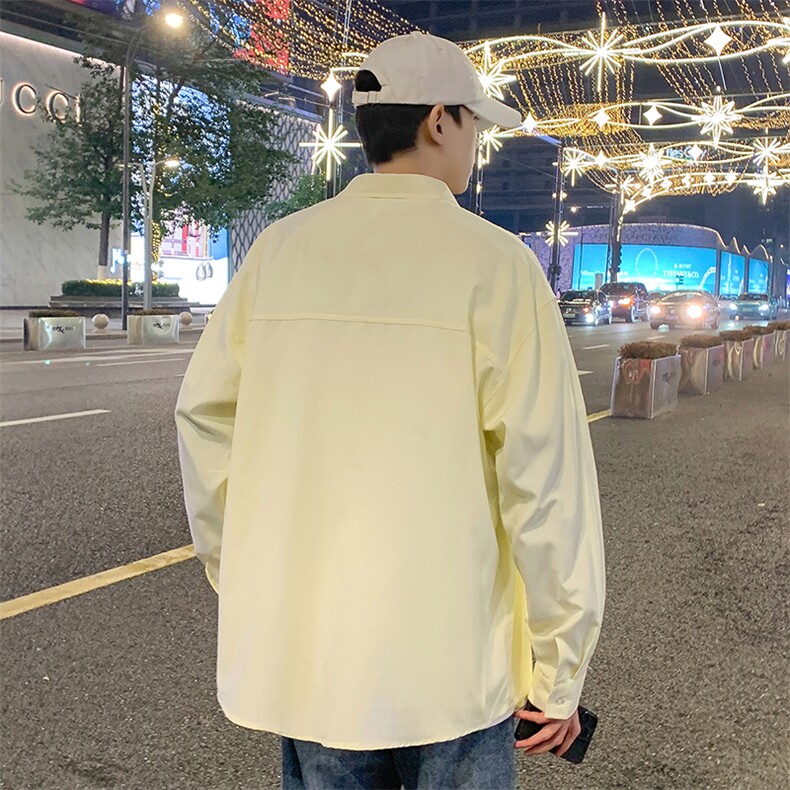 潮流宽松休闲上衣潮牌衬衫A161-6853-P36,男装衬衫,电商A161