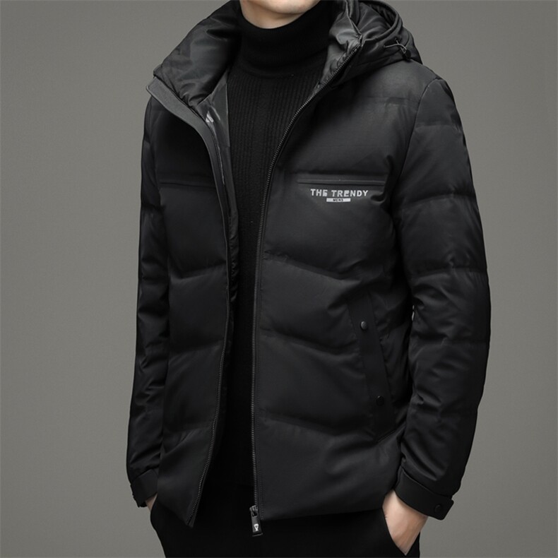 DJ9847钱塘2020-3冬季厚款商务休闲连帽中年男士羽绒服P293，男装羽绒服，钱塘207-3