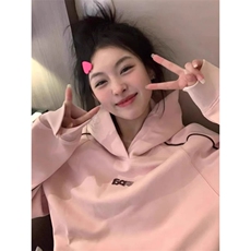 5378-P50原版做工华棉复合休闲宽松卫衣薄款/加绒，女装卫衣/绒衫，星座617A-2