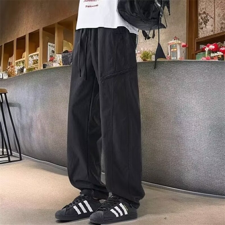 美式工装休闲裤男夏季速干冲锋裤宽松直筒潮牌运动长裤XA8025图片