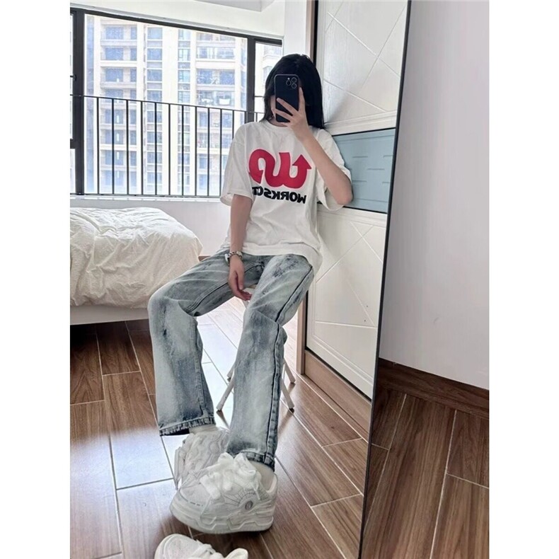 时尚气质日系牛仔长裤新款文艺潮流无品牌流行原宿ins百搭简约,男装休闲裤,星座601-1
