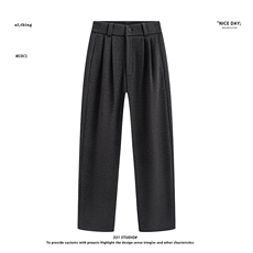 平铺~冬季TR毛呢加绒休闲裤X88/P75控129元，男装卫衣，电商B331