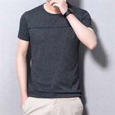 男士短袖t恤夏季男士圆领上衣服半袖体恤潮流休闲男装t桖衫，男装T恤，电商B212（原钱塘6029）