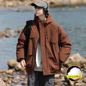 2023冬上新加绒加厚羽绒服休闲冲锋衣外套男女 8313-P220 控价318图片