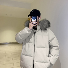 YR50099-P255大毛领羽绒服男大码彩色连帽羽绒衣男外套，男装羽绒服，电商A040