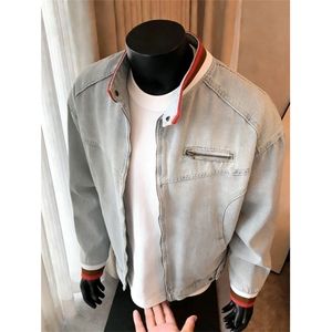 春秋美式cleanfit牛仔外套男女高级感痞帅底特律夹克JK89644-p79图片